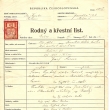 Rodn� list Josefa (1928)